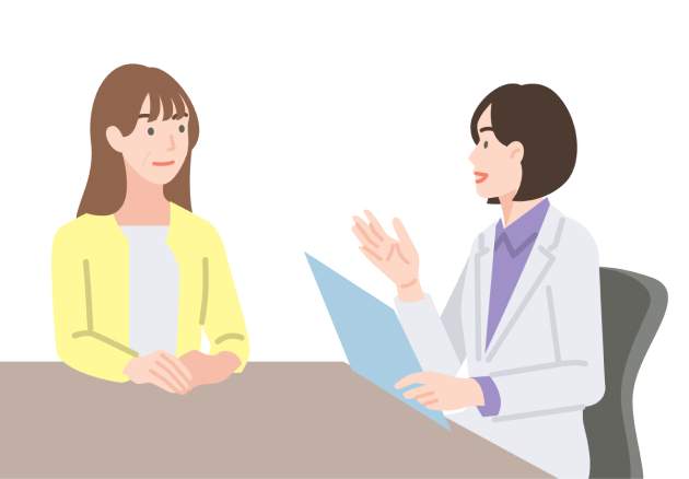 その痛み、我慢しないで。医師に相談を。