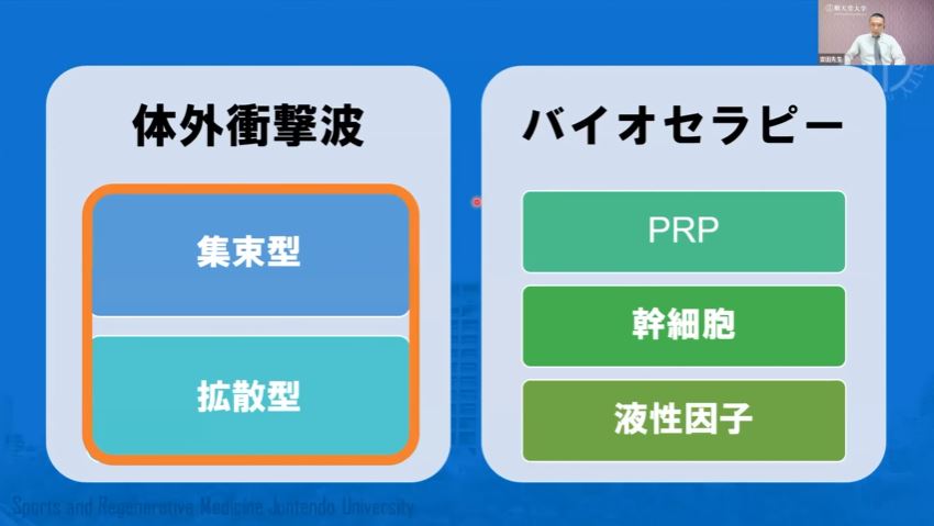 スポーツ診療の新たな武器！～バイオセラピーと体外衝撃波～